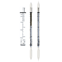 Индикаторная трубка Бензол 5-200; 100-1500 (4,5) применяется для контроля содержания бензола в воздухе рабочей зоны в двух диапазонах концентраций: от 5 до 200 мг/м3 (от ПДКв.р.з. и выше) и от 100 до 1500 мг/м3 (в аварийных ситуациях).