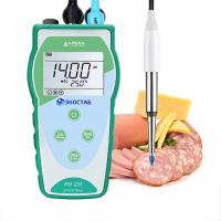 Портативный pH-метр ЭКОСТАБ PH231SS для полутвердых пищевых продуктов 