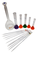 Набор мерной посуды МФ-Р – комплект применяемый совместно с ранцевыми лабораториями для проведения химических анализов.