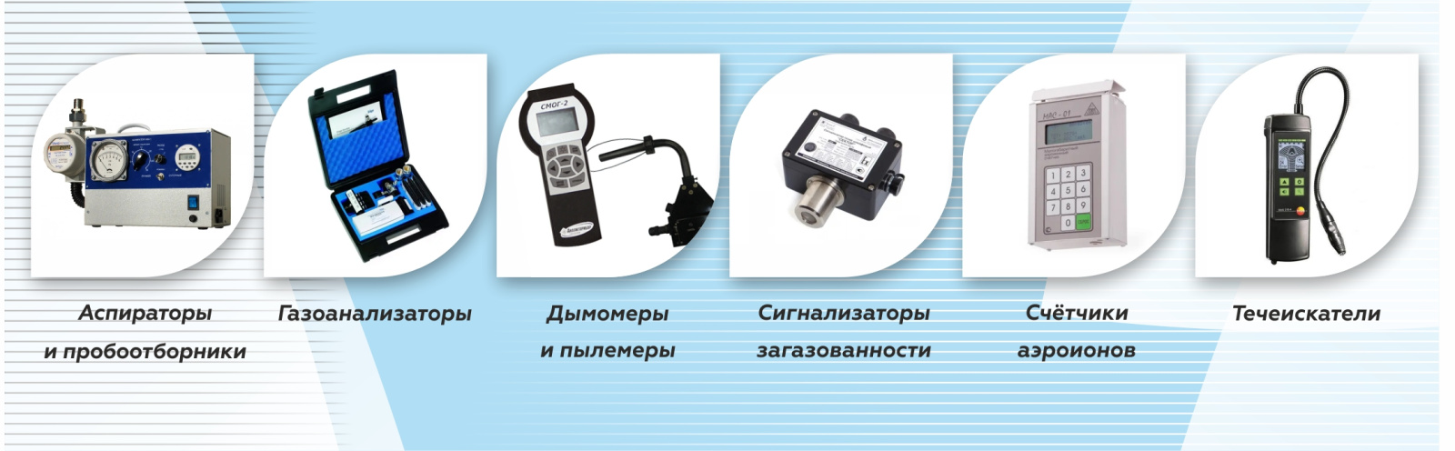 Перечень оборудования для газового анализа