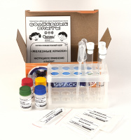 Набор для опытов и экспериментов «Железные краски» входящий в утверждённый список перечня учебного оборудования для начальной школы купить у производителя ГК «КРИСМАС». Детский набор для экспериментов «Железные краски» способствует обучению детей основным